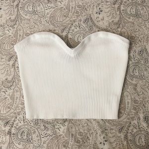 NWOT WHITE CROP TOP